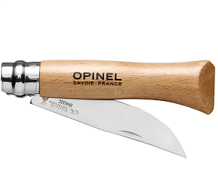 Нож складной Opinel №9 нерж.сталь,рукоять дуб, карт.уп.